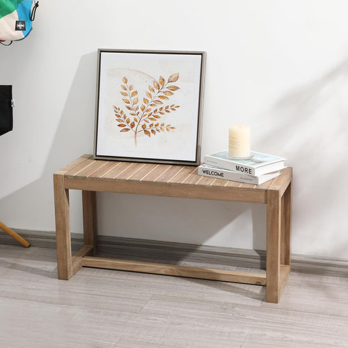 Farmhouse Solid Wood Entryway Bench