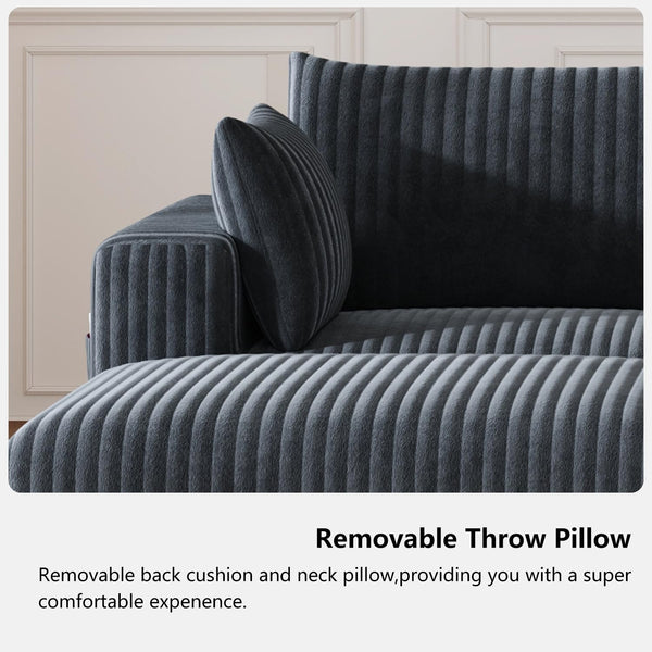 108" Modular L-Shaped Cloud Sectional Sofa