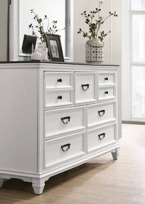 King Bedroom Set – Bed, Dresser, Mirror & 2 Nightstands