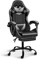 Ergonomic Gaming Chair with Footrest & Lumbar Support