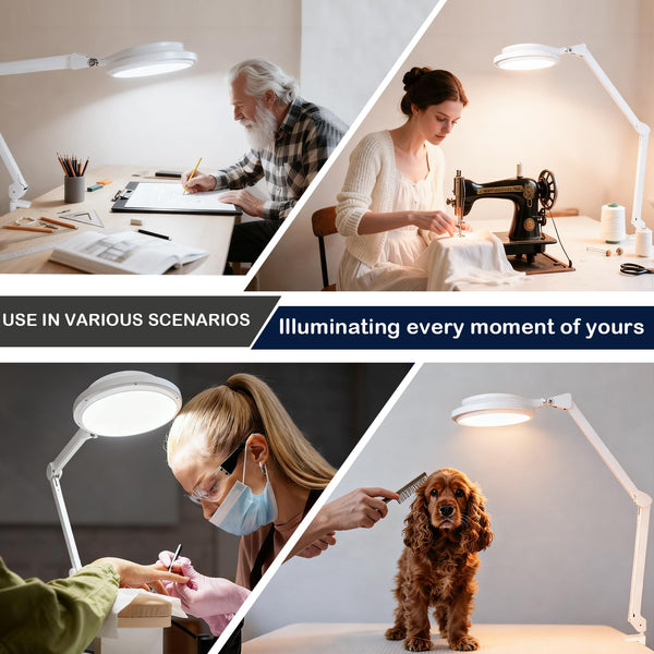 30W LED Desk Lamp with Clamp, 95+ CRI & 5 CCT Modes