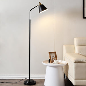 65.3" Industrial Floor Lamp with Adjustable Head & Dual Base