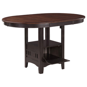 5-Piece Counter Height Dining Set with Extendable Oval Table