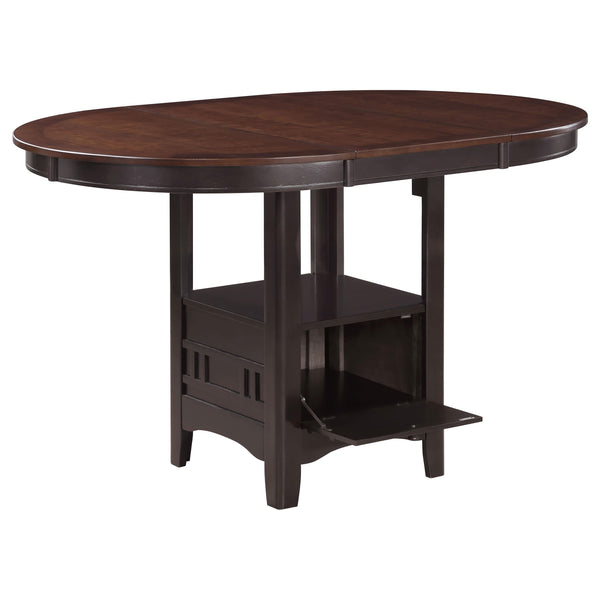 5-Piece Counter Height Dining Set with Extendable Oval Table