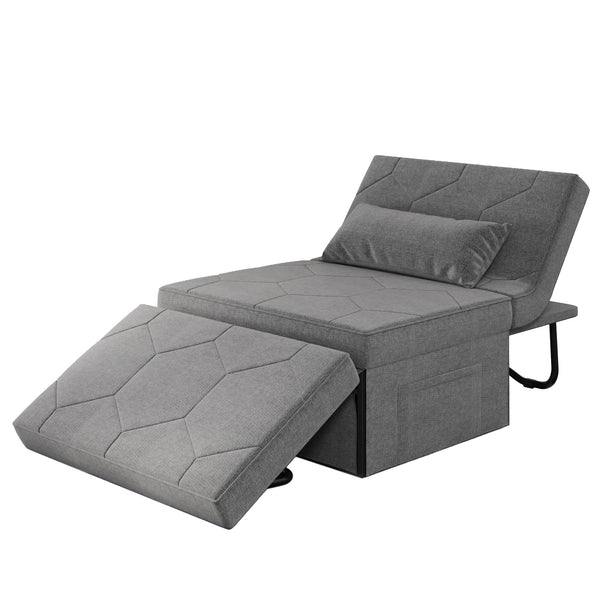 4-in-1 Convertible Sleeper Chair with Adjustable Backrest