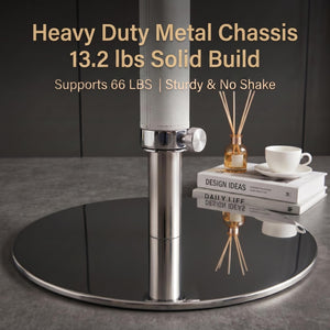 Adjustable Height 360° Swivel TV Tray Table