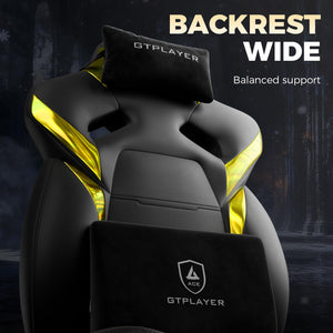 Gaming Chair with Footrest, High Back, 350 lbs Capacity