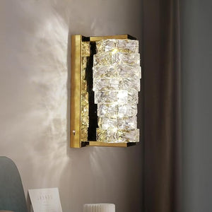 Modern Dimmable LED Crystal Wall Sconce