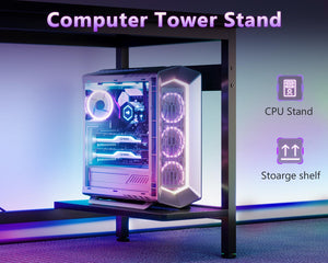 66" L-Shaped Corner Gaming & Home Office Desk