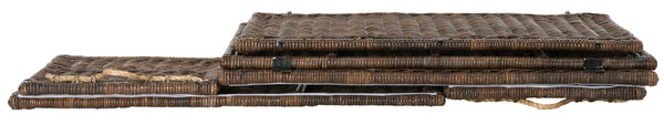 Hand-Woven Wicker Storage Trunk 46"