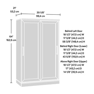 Wardrobe Cabinet with Sliding Doors – Dakota Oak