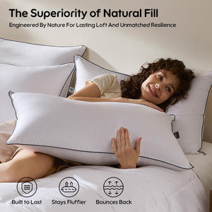 Goose Feather & Down King Pillows 2 Pack