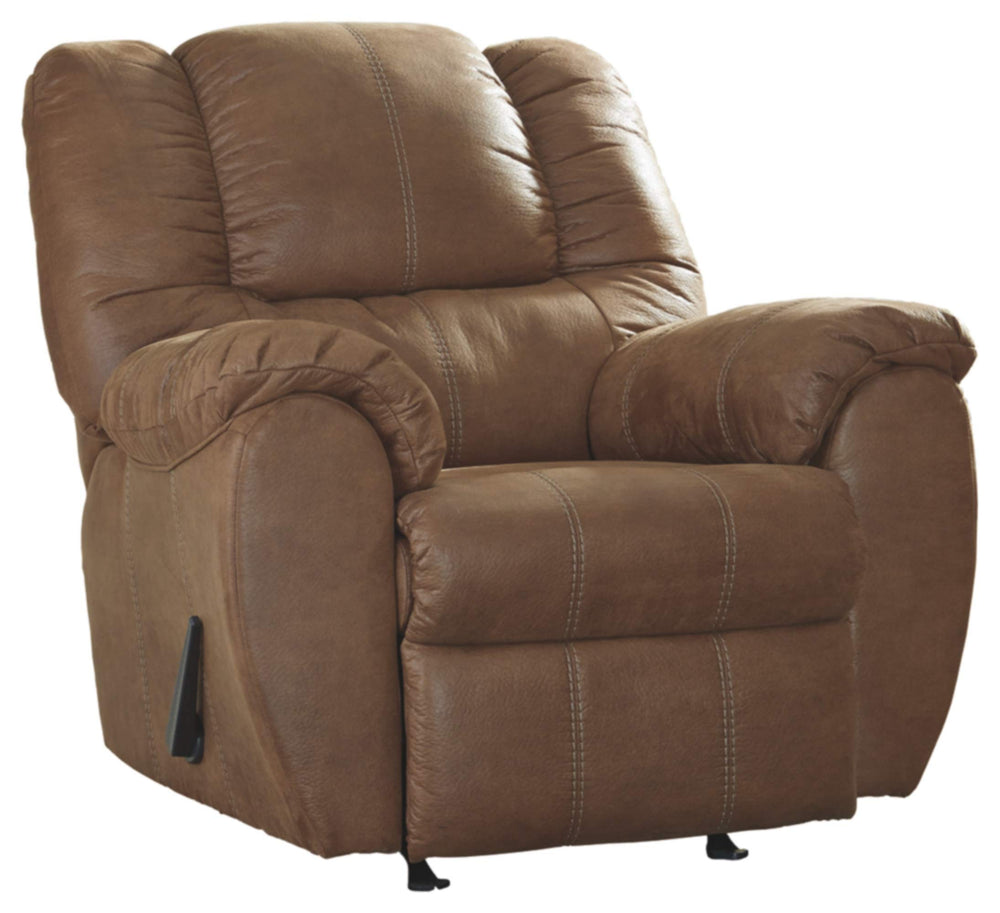 Faux Leather Manual Rocker Recliner