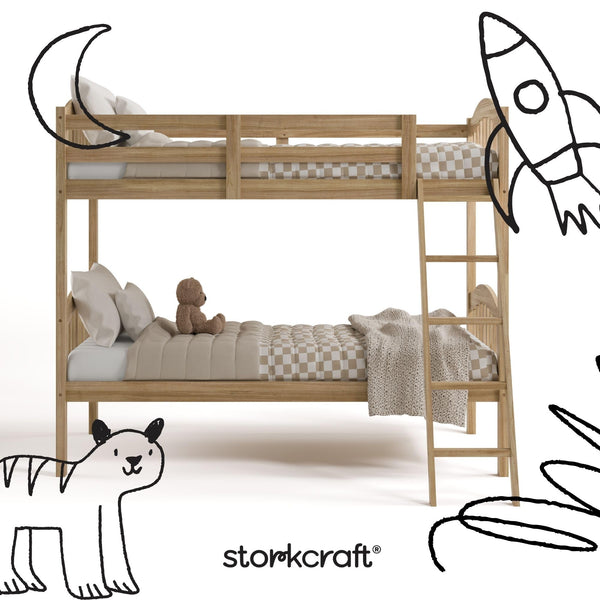 Twin Over Twin Bunk Bed — Convertible, GREENGUARD Gold Certified