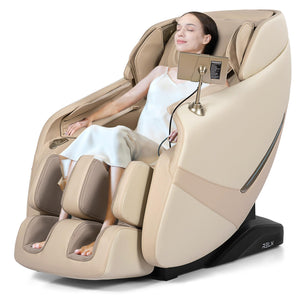 Full Body Zero Gravity Massage Chair – SL-Track, AI Control, Shiatsu, Beige