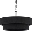 Woven Rattan Boho Chandelier Pendant Light