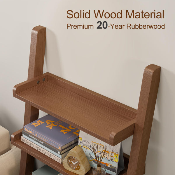5-Tier Leaning Ladder Bookshelf