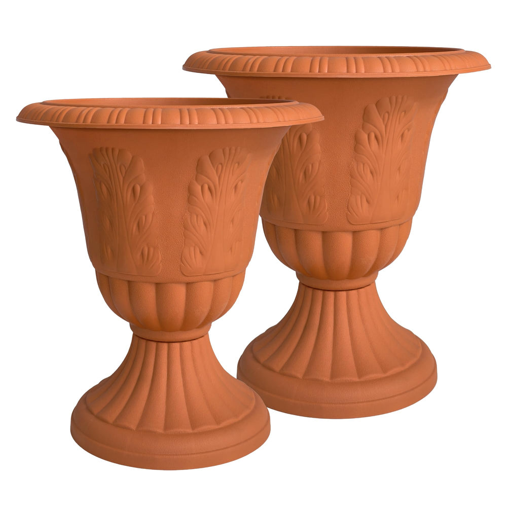 Tall Outdoor Decorative Planters Set of 2