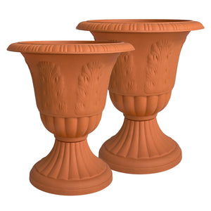 Tall Outdoor Decorative Planters Set of 2