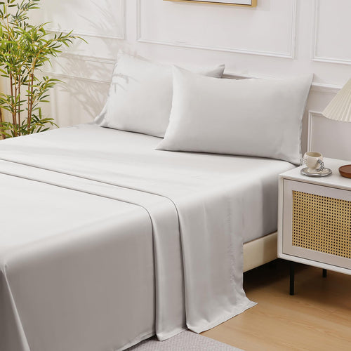 Bamboo King Bed Sheet Set – 4-Piece, 300 Thread Count, Deep Pocket