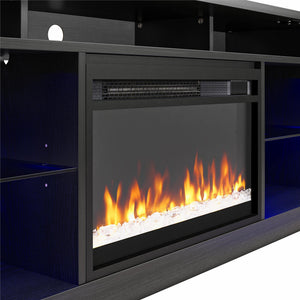 Fireplace TV Stand with LED Lights & Electric Heater – Fits TVs up to 65"