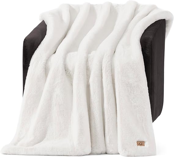 Plush Faux Fur Throw Blanket 50x70 Inch