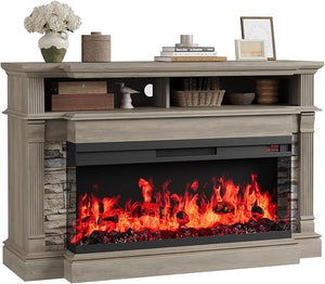 Farmhouse Electric Fireplace TV Stand for TVs up to 65"