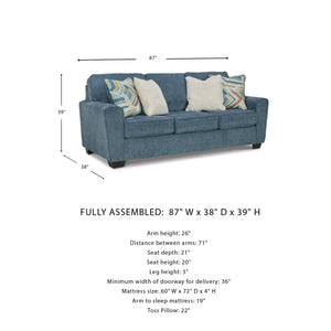 Queen Sofa Sleeper with Gel Memory Foam Mattress