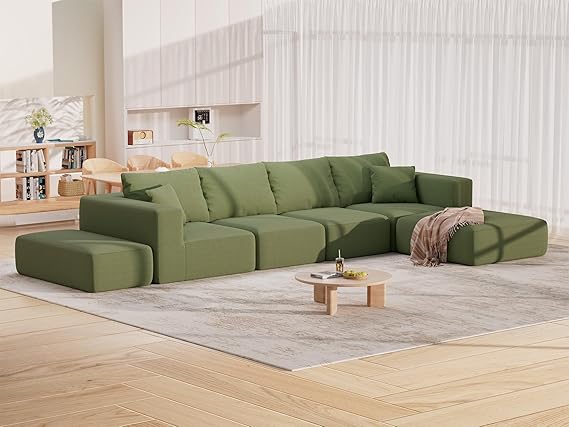 Oversized Modular Sectional Sofa Bed with Extra Deep Seat