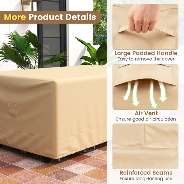 Waterproof Patio Table & Chair Set Cover with Air Vent