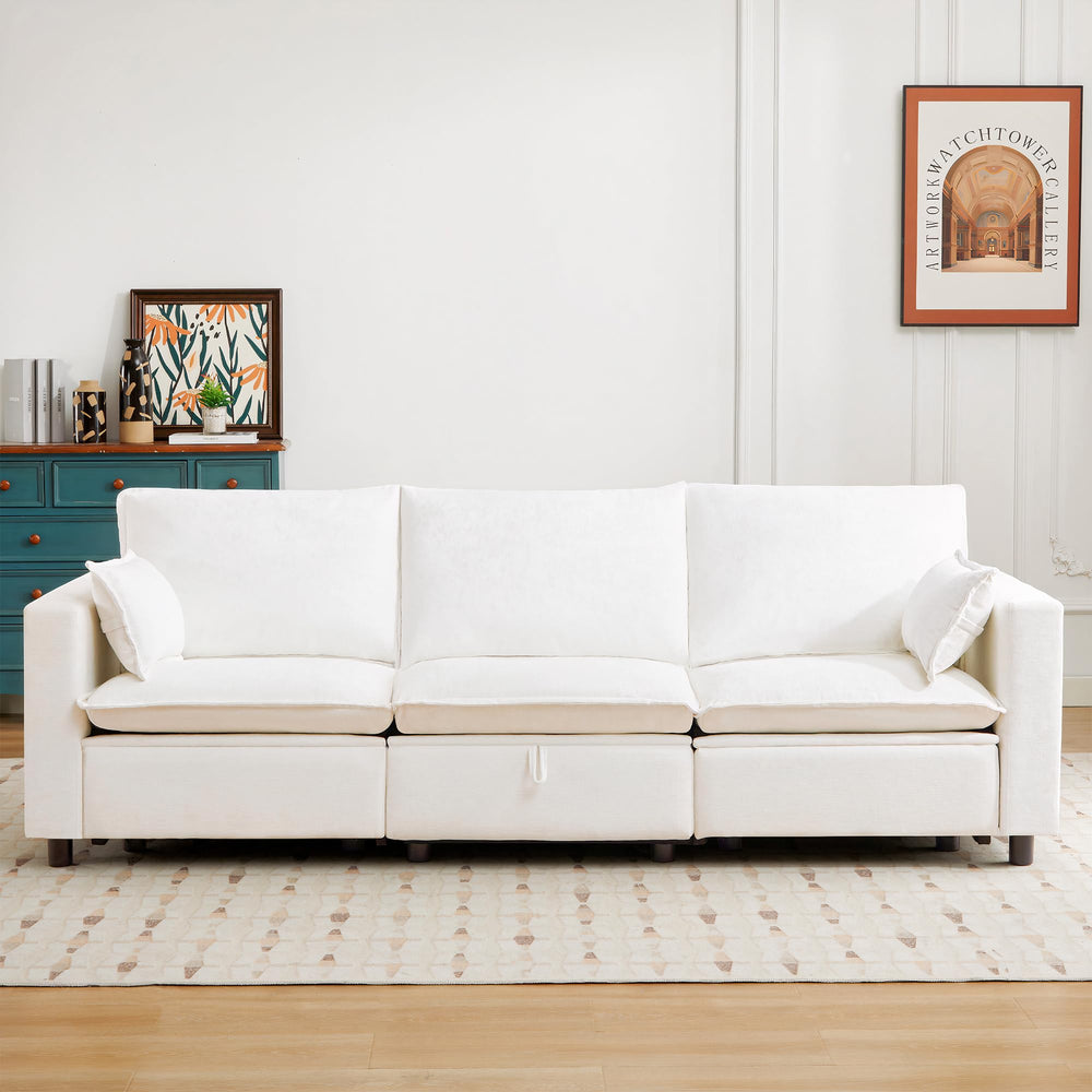 Power Reclining Sectional Sofa with Storage & USB Charging