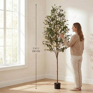 Artificial Olive Tree with Pot – Indoor & Outdoor Floor Plant