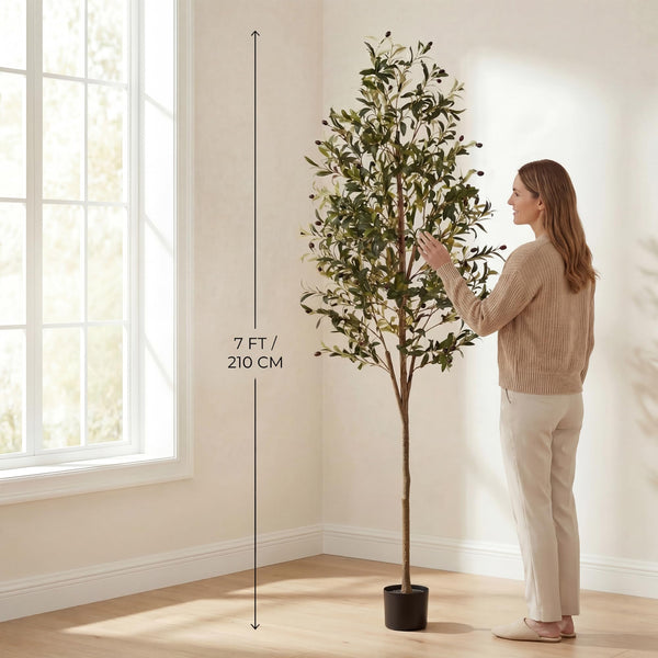 Artificial Olive Tree with Pot – Indoor & Outdoor Floor Plant