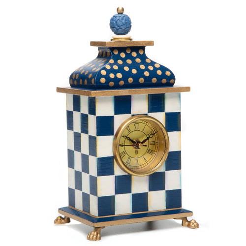 Royal Check Desk Clock