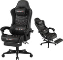 Ergonomic Gaming Chair with Retractable Footrest & Lumbar Support – 400 lb Capacity