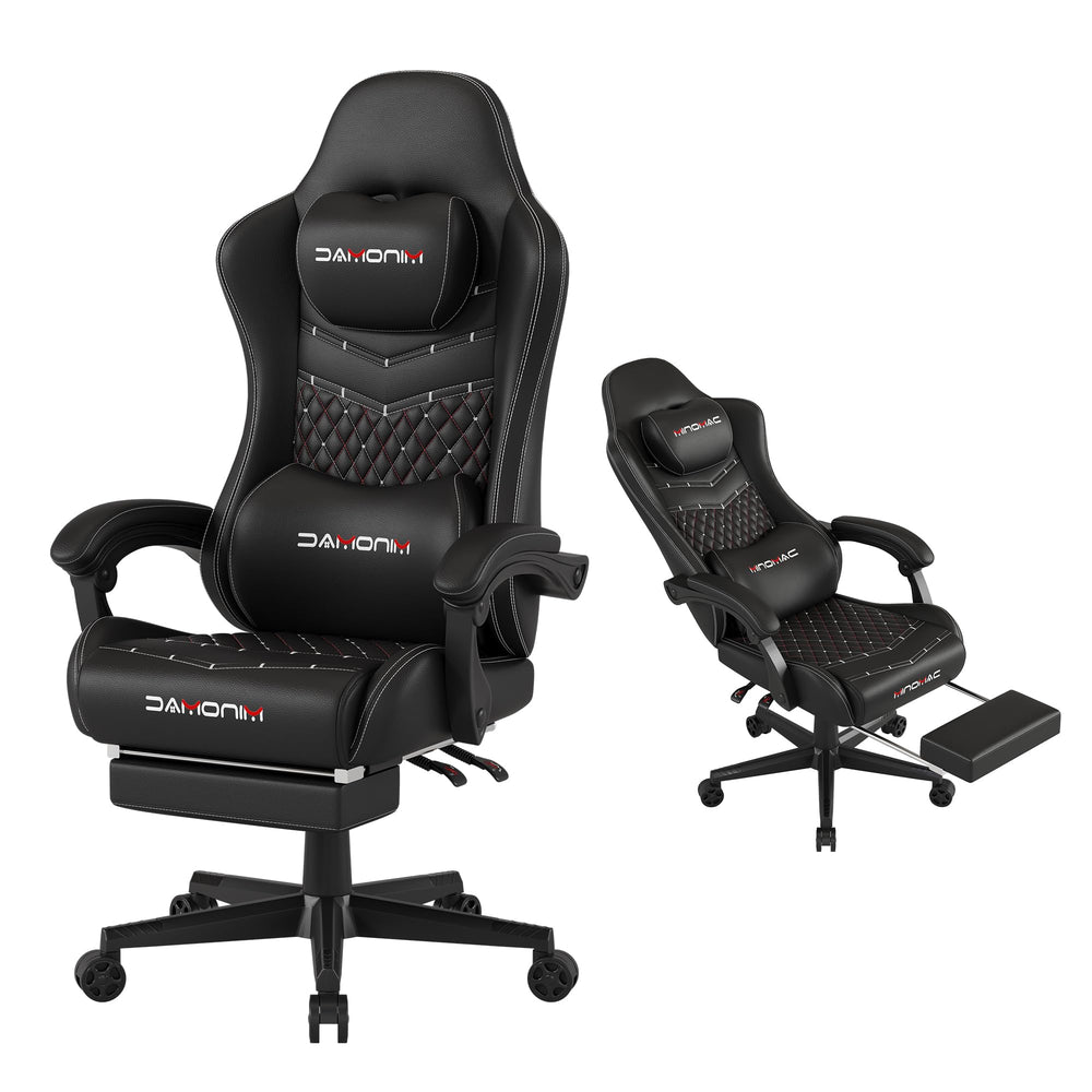 Big & Tall Ergonomic Gaming Chair with Footrest