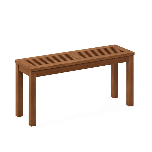 Outdoor Backless Wood Bench