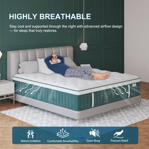 Hybrid Pocket Spring Mattress with Gel Memory Foam
