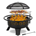 31" 2-in-1 Wood Burning Fire Pit with Swivel Cooking Grate