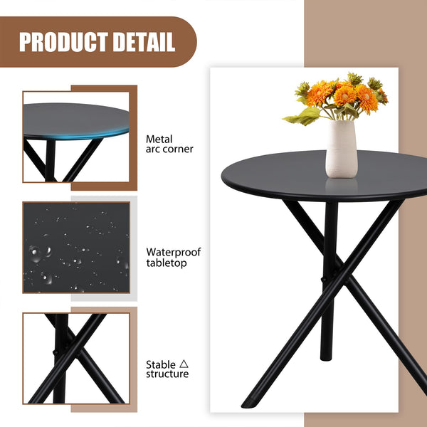 3-Piece Outdoor Rocking Bistro Set – Textilene Patio Chairs & Table