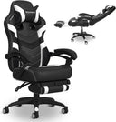 Ergonomic Gaming Chair with Footrest & Lumbar Support