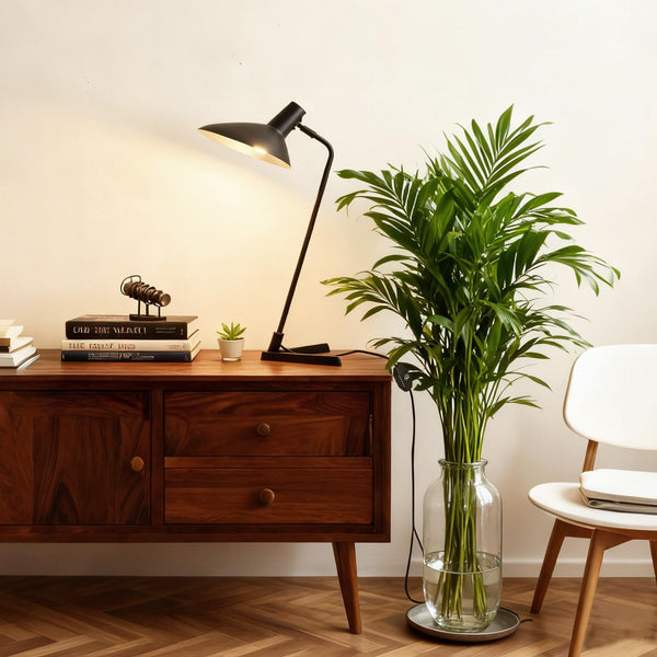 22" Industrial Metal Desk Lamp with Adjustable Neck & Stepless Dimmer