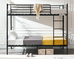 Twin Over Twin Bunk Bed with Stairs