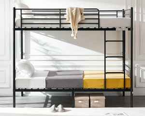 Twin Over Twin Bunk Bed with Stairs