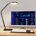 LED Desk Lamp with Swing Arm & Webcam Light