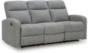 Dual Reclining Sofa with Drop-Down Table & USB Charging