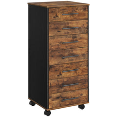 7-Drawer Mobile File Cabinet