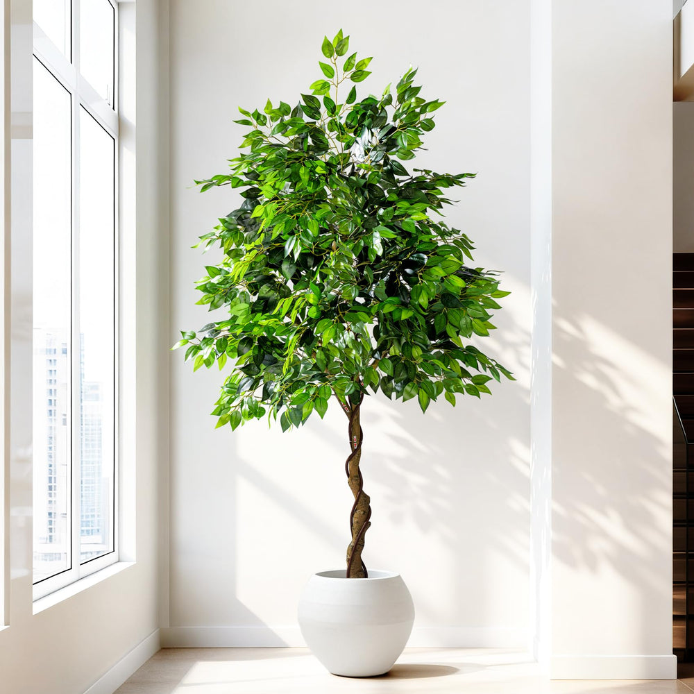 Large Artificial Ficus Tree – Indoor Floor Plant Decor