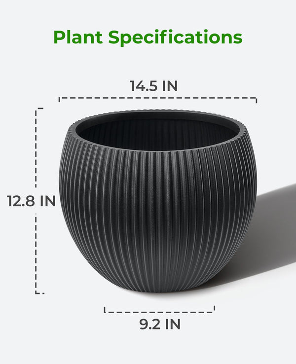 Large Plant Pots with Drainage – Indoor & Outdoor
