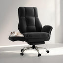 Big and Tall Office Chair with Flip Armrests, Footrest & Reclining Wide Seat